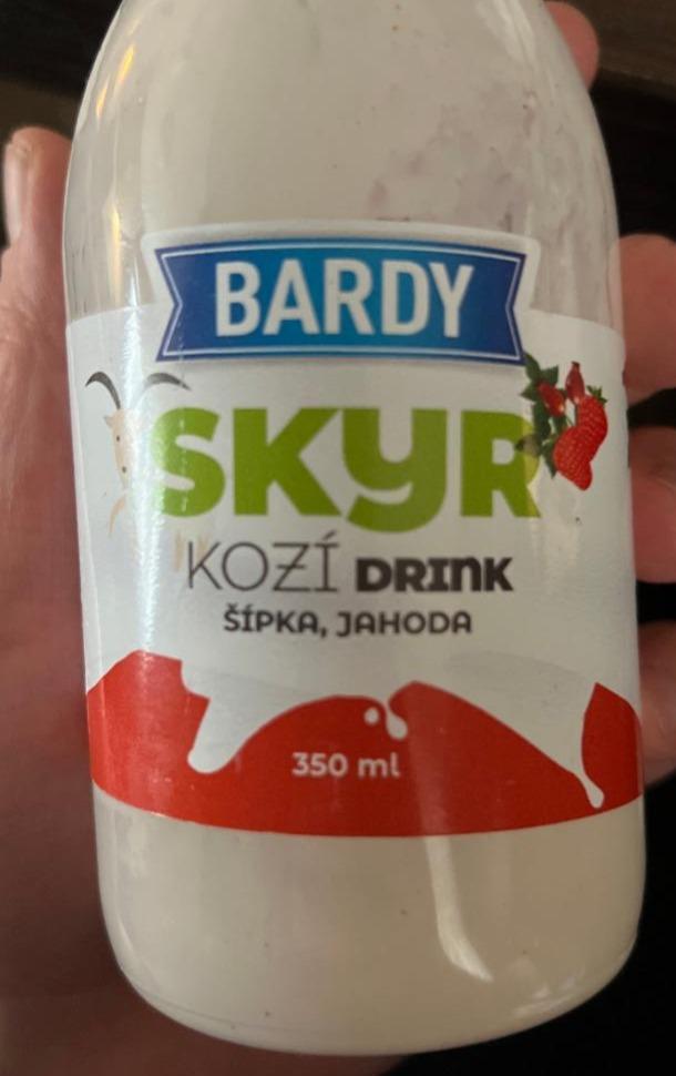 Fotografie - Skyr Kozí drink Šípka, jahoda Farma Bardy