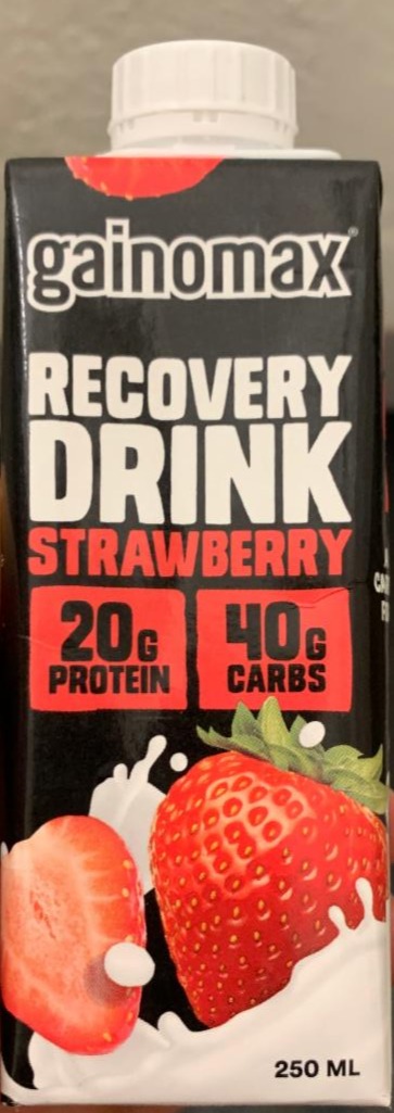Fotografie - gainomax recovery milk strawberry