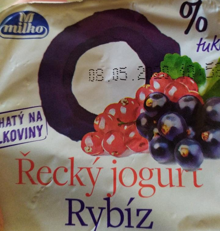 Fotografie - Milko Řecký jogurt Rybíz 0% tuku
