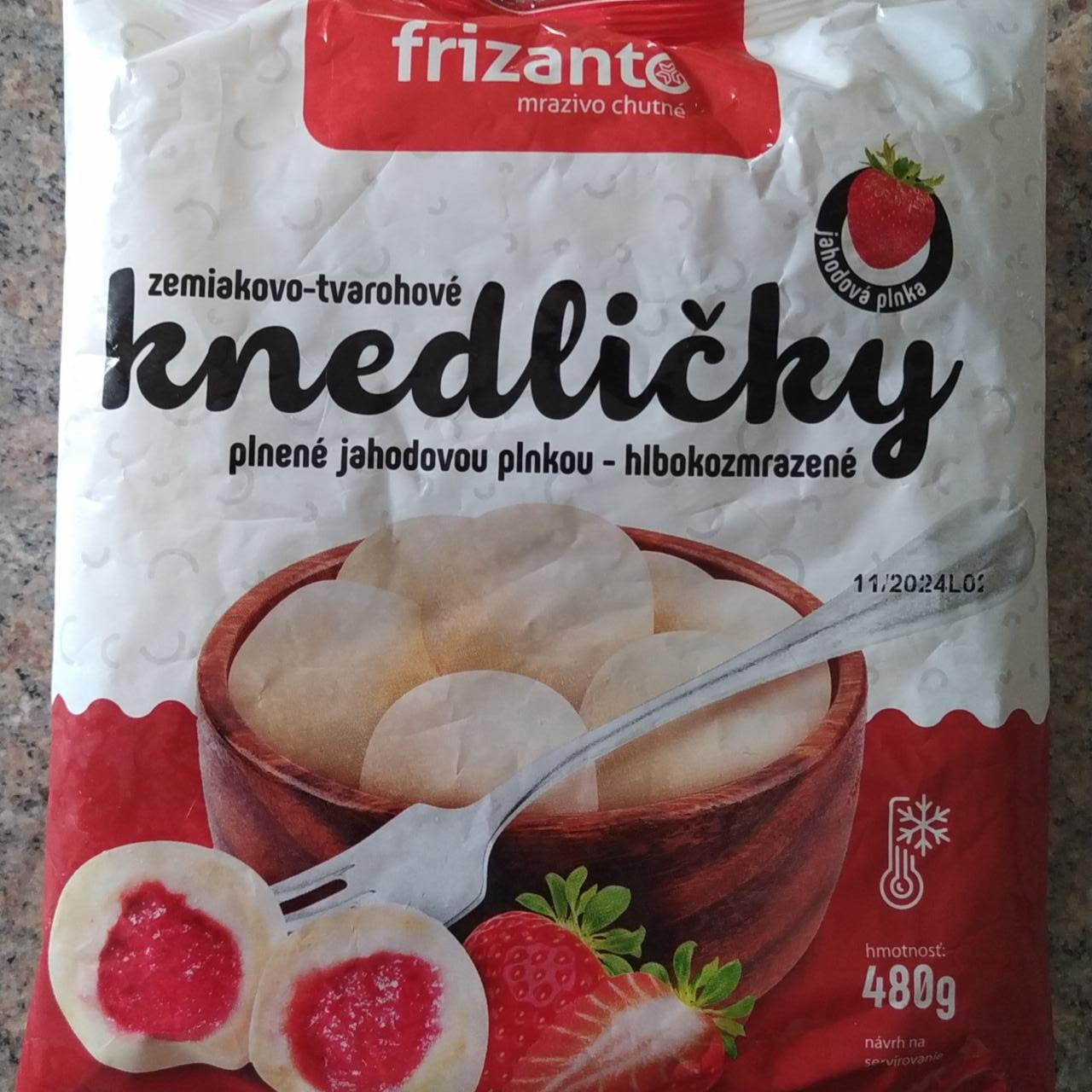 Fotografie - Zemiakovo-tvarohové knedličky plnené jahodovou plnkou Frizanto