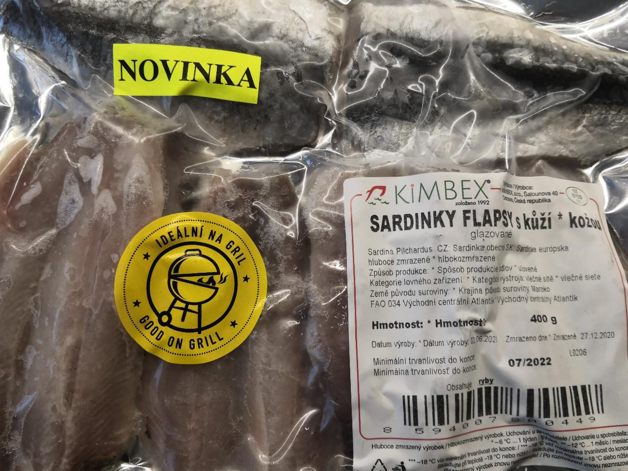 Fotografie - Sardinky flapsy s kůží Kimbex