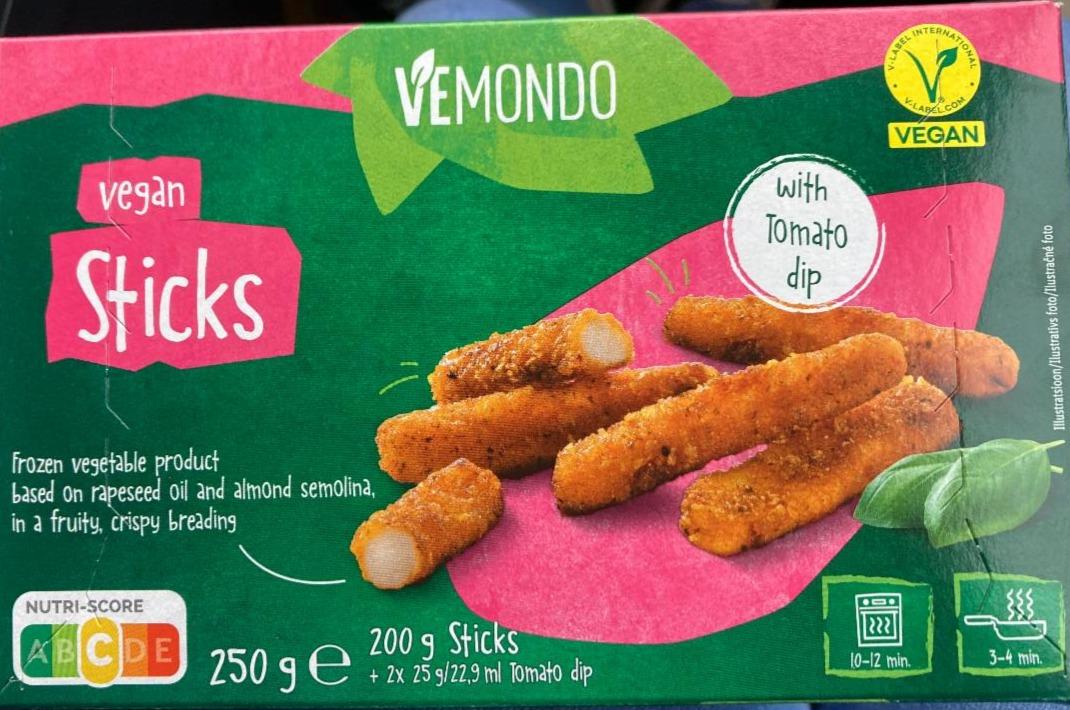 Fotografie - Vegan Sticks with tomato dip Vemondo