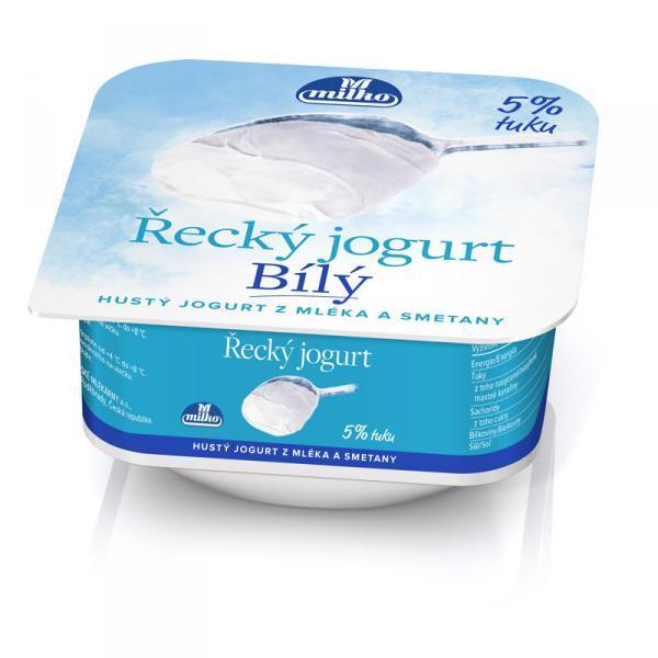 Fotografie - grécky jogurt biely 5% tuku Milko