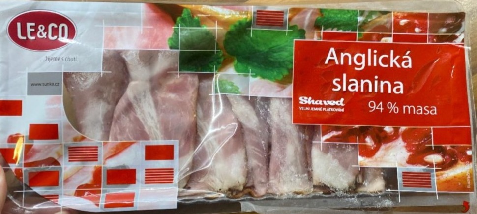 Fotografie - anglická slanina 94% mäsa LE & CO