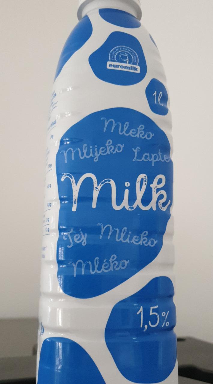 Fotografie - Mlieko 1,5% Euromilk