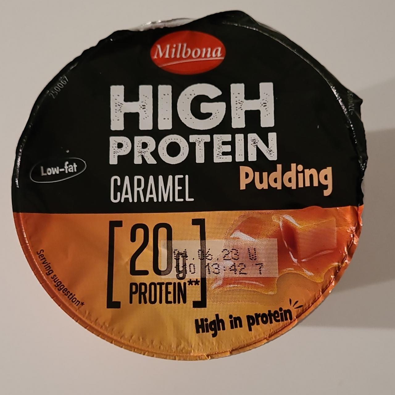 Fotografie - High Protein Caramel Pudding 20g protein Milbona
