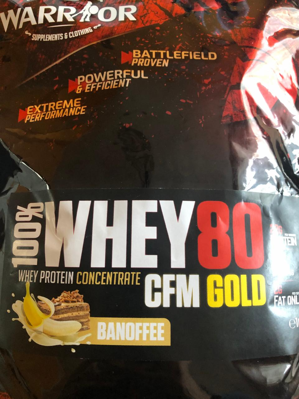Fotografie - WHEY 80 CFM GOLD BANOFFEE Natural Nutrition