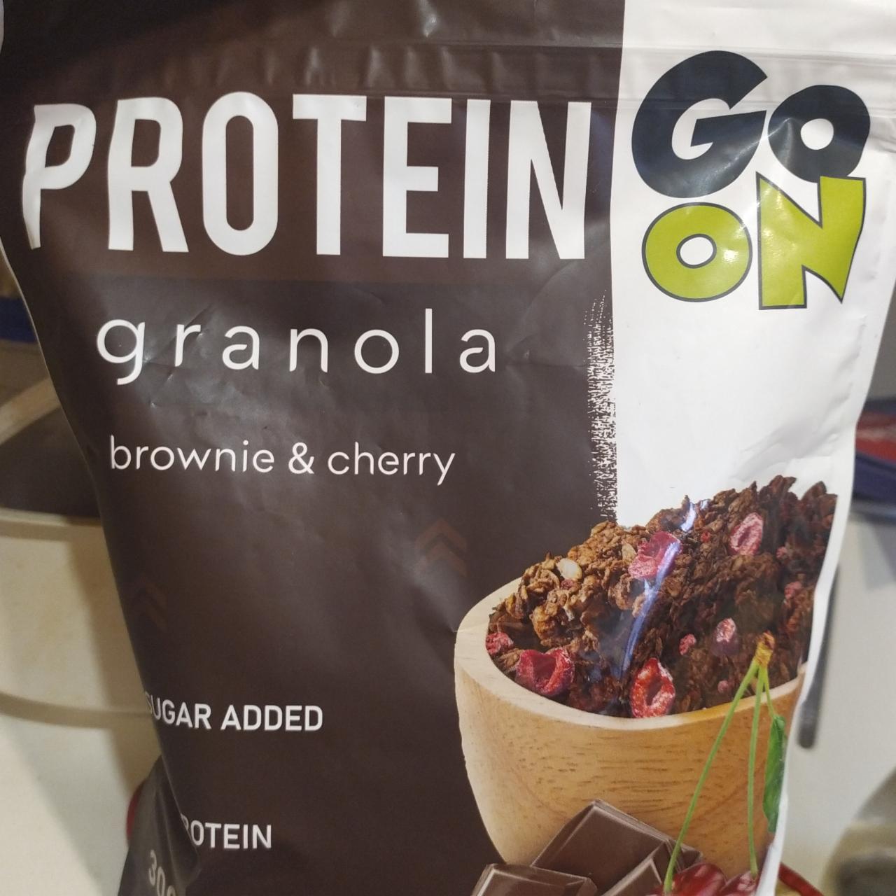 Fotografie - Protein granola brownie & cherry Go On