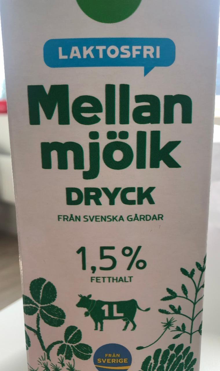 Fotografie - Mellan Mjölk 1,5% Laktosfri