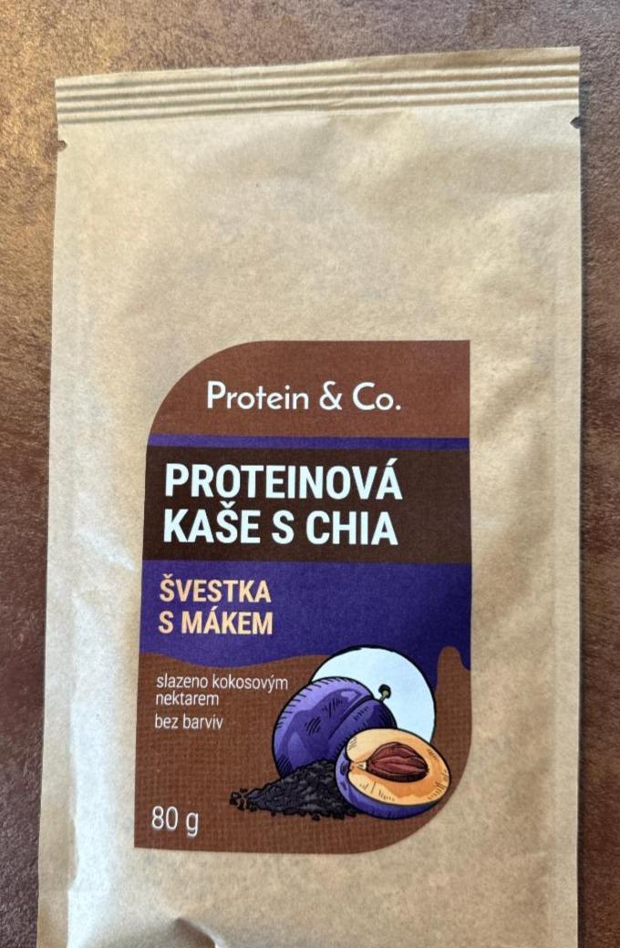 Fotografie - Proteinová Kaše s chia Švestka s mákem Protein & Co.