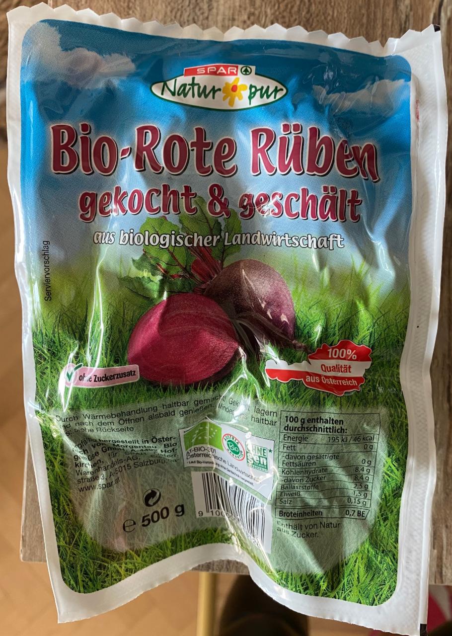 Fotografie - Bio-Rote Rüben Spar Natur pur