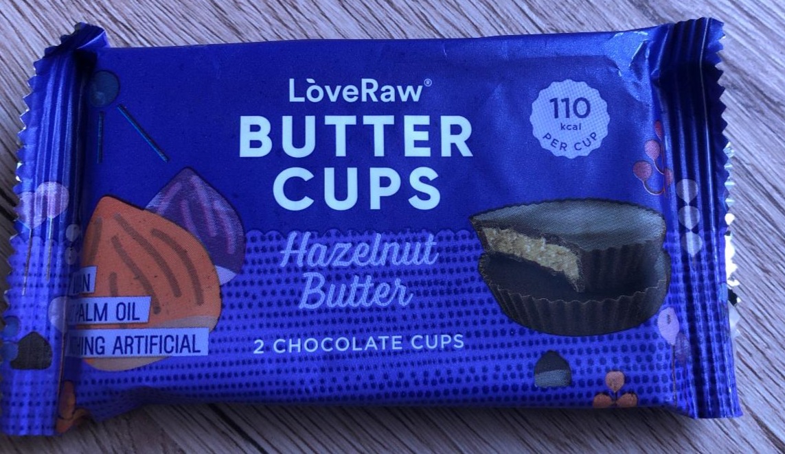 Fotografie - LoveRaw Butter Cups Hazelnut Butter