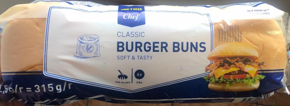 Fotografie - Classic Burger Buns soft & tasty Metro Chef