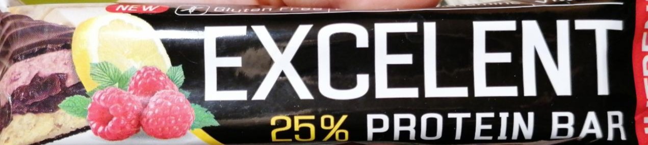 Fotografie - Excelent 25% protein bar double citrón, tvaroh, malina s brusinkami