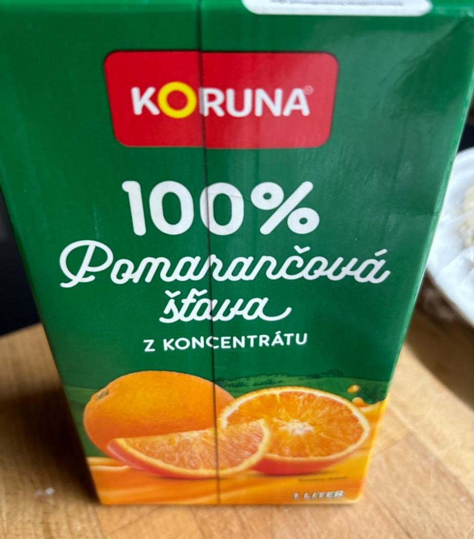 Fotografie - 100% Pomarančová šťava z koncentrátu Koruna