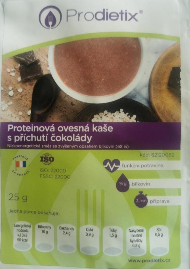 Fotografie - proteínová ovsena kasa s príchuťou cokolady prodietix