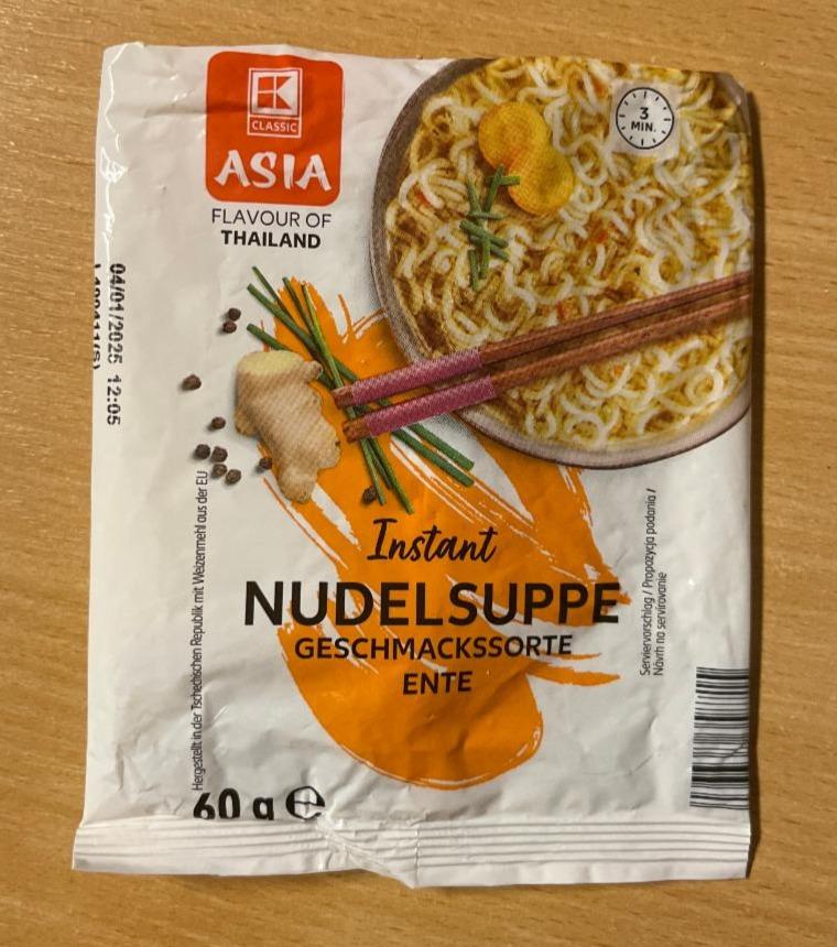 Fotografie - Instant Nudelsuppe Geschmackssorte Ente Asia