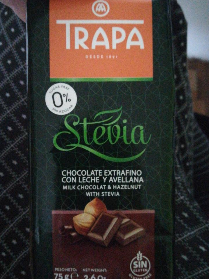 Fotografie - Milk chocolat & hazelnut with stevia