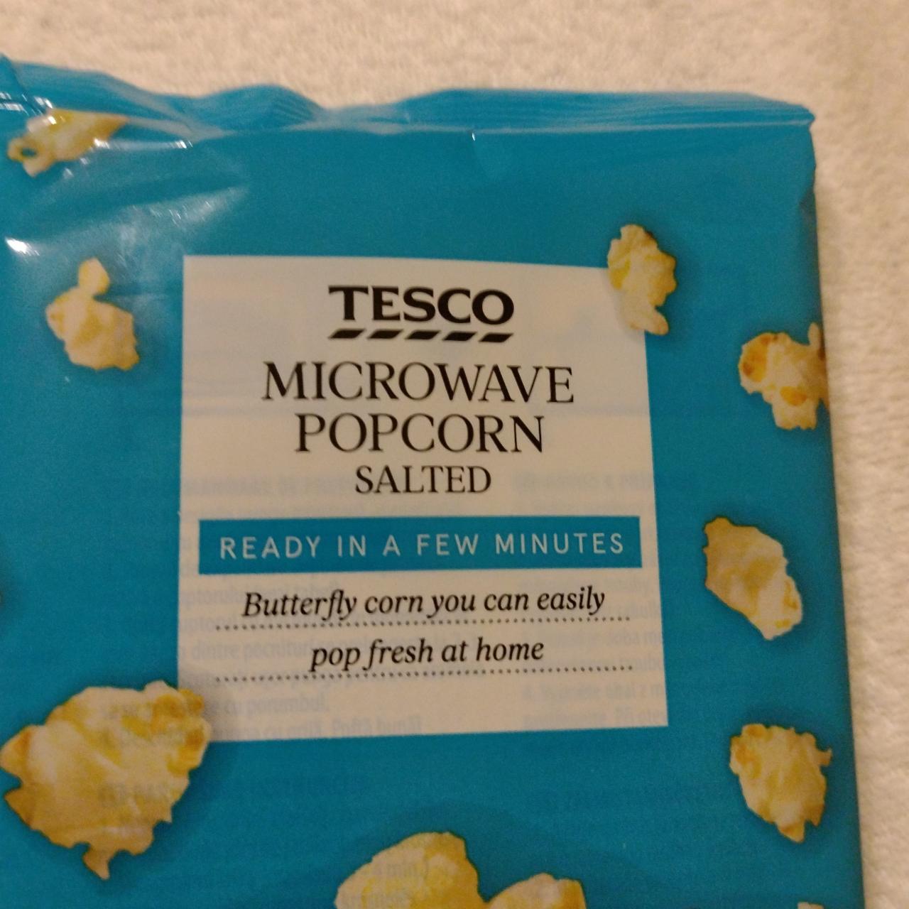 Fotografie - Microwave Popcorn Salted Tesco