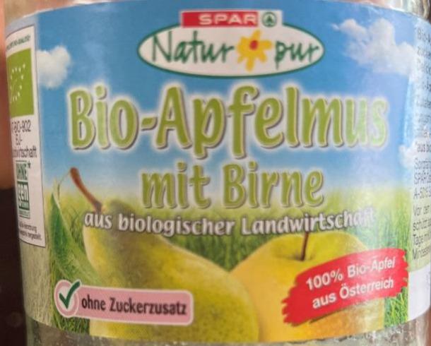 Fotografie - Bio-apfelmuss mit birne Natur pur Spar