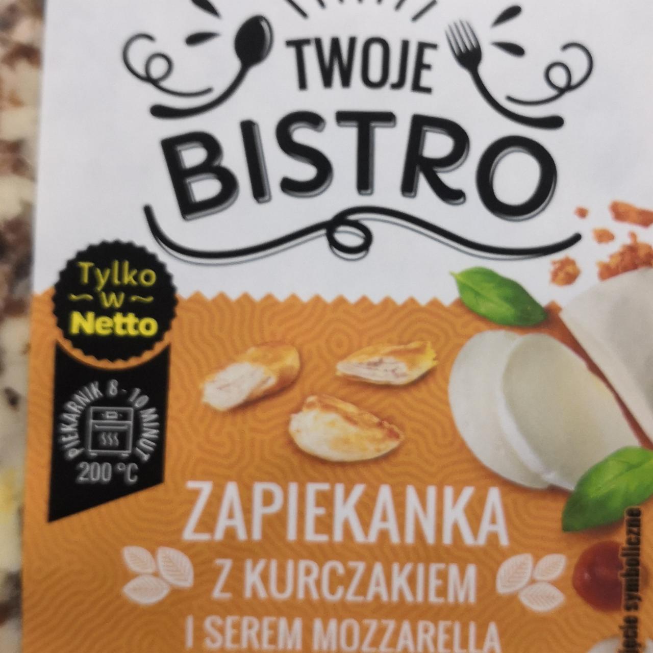 Fotografie - Zapiekanka z kurczakiem i serem mozzarella Twoje Bistro