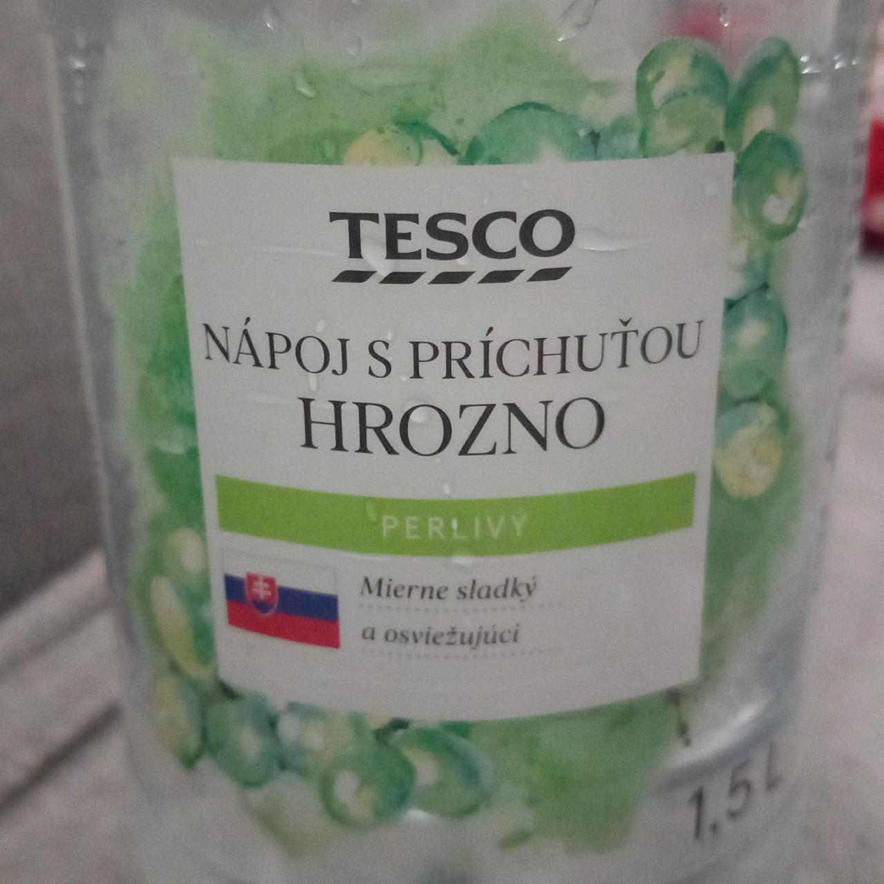 Fotografie - Nápoj s príchuťou Hrozno perlivý Tesco