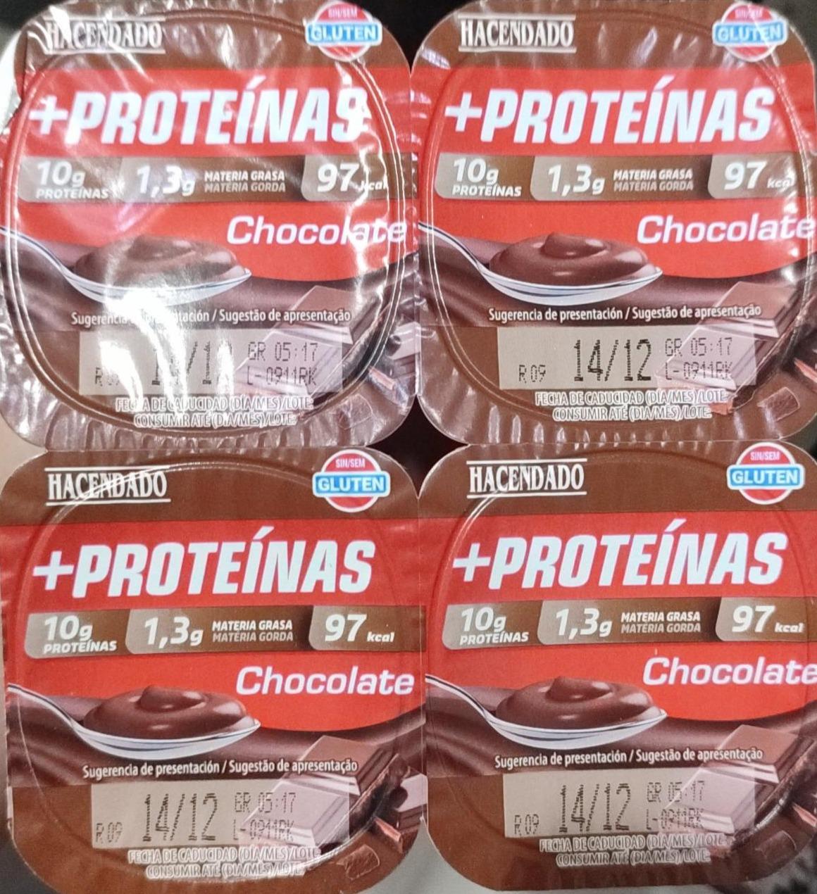 Fotografie - +proteinas choco hacendado