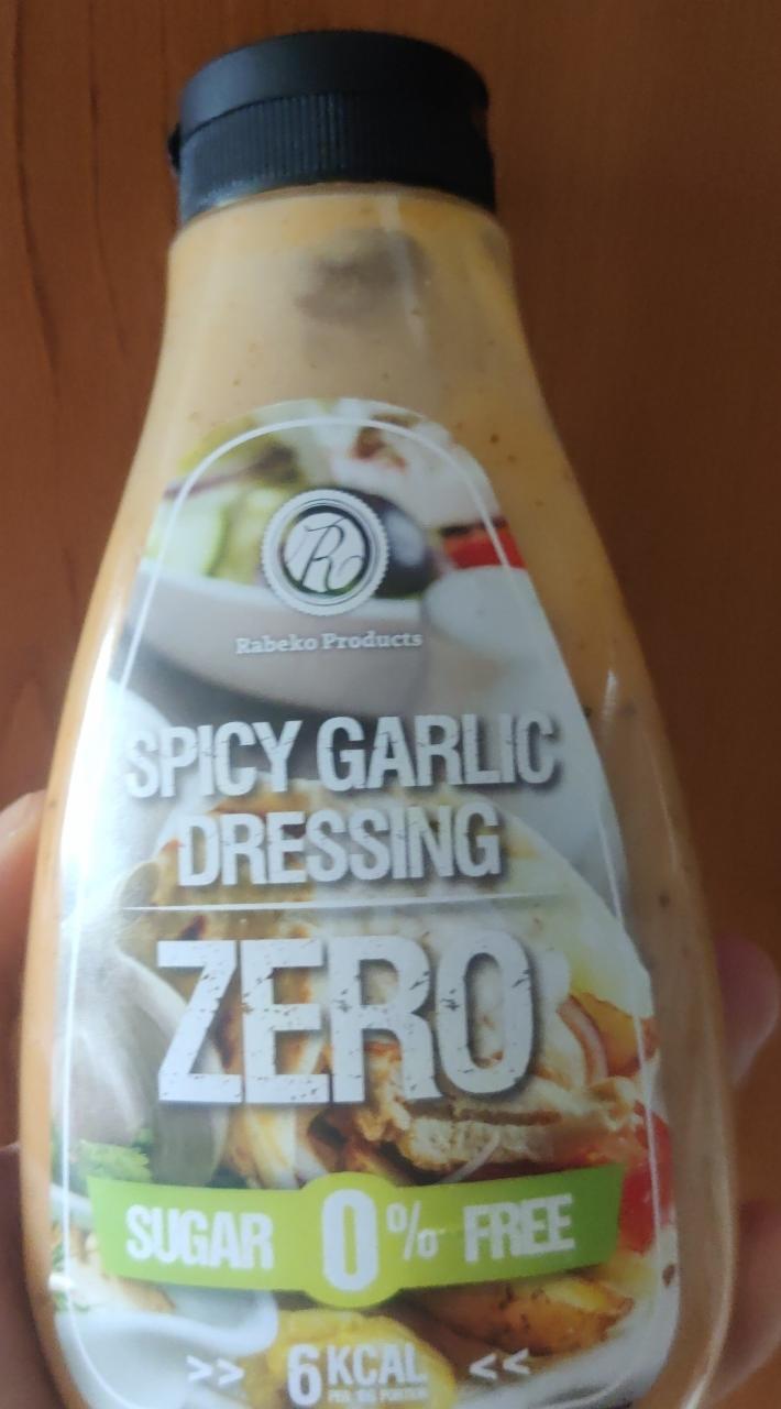 Fotografie - Spicy garlic dressing Zero Rabeko products