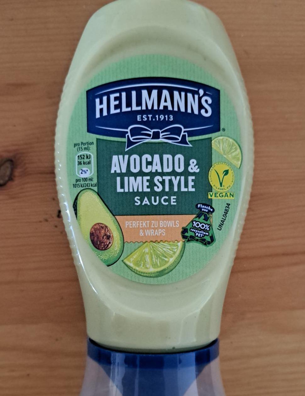 Fotografie - Avocado & Lime style sauce Hellmann´s