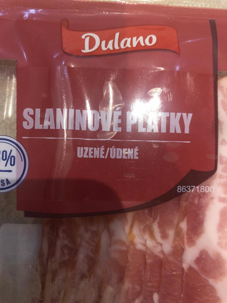 Fotografie - Slaninové plátky údené Dulano