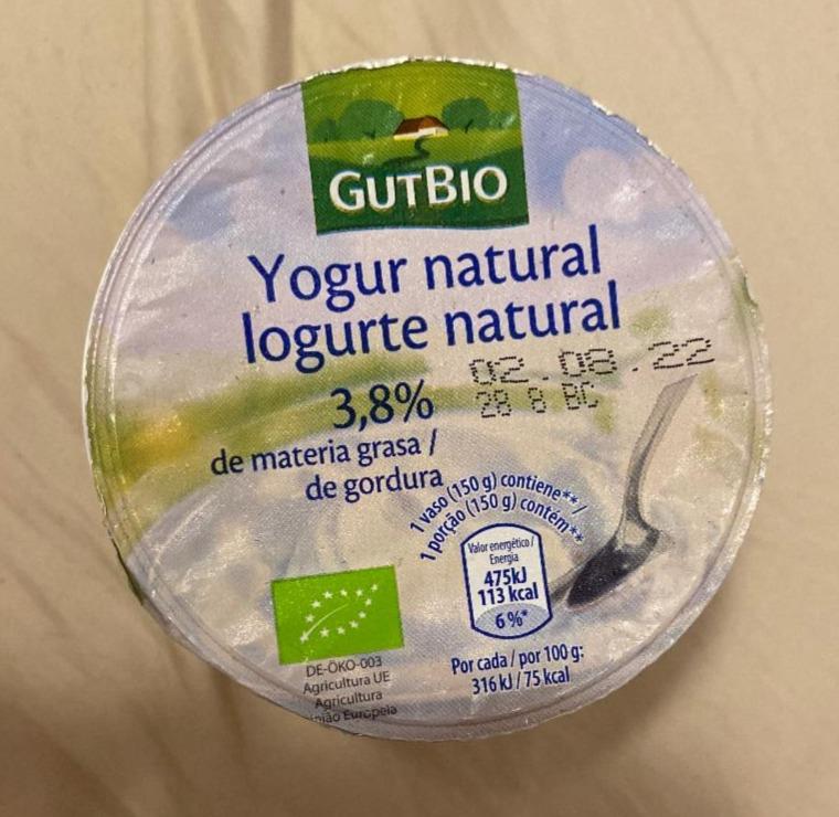 Fotografie - Yogur natural 3,8% GutBio