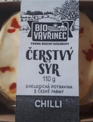 Fotografie - Čerstvý sýr Chilli Bio Vavřinec