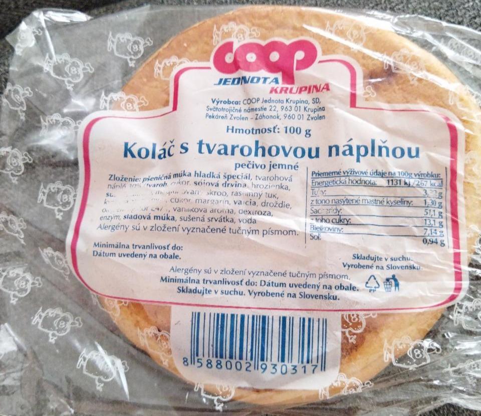 Fotografie - koláč s tvarohovou naplnou Coop