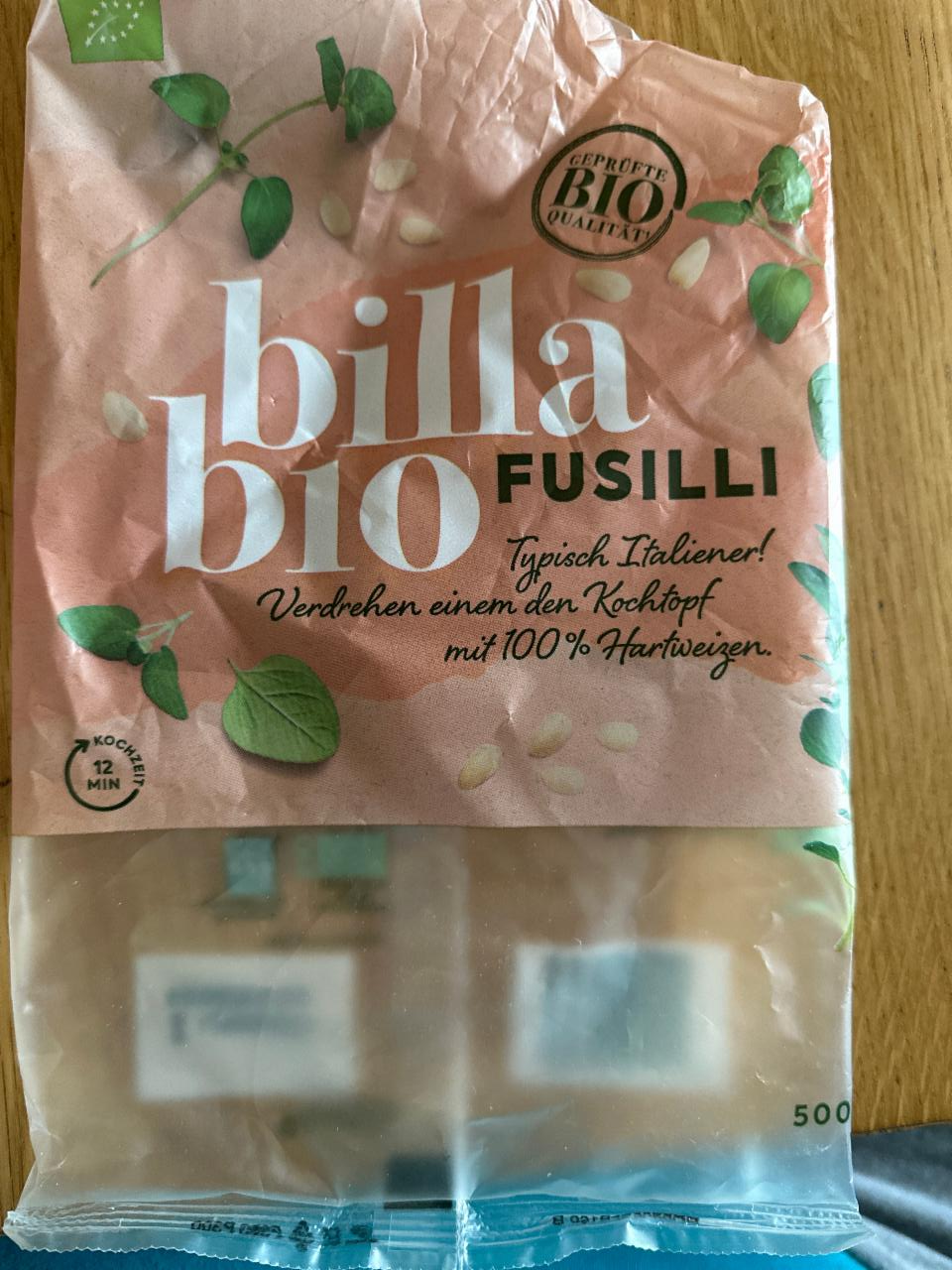 Fotografie - Fusilli Billa Bio