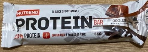 Fotografie - Protein bar 23% protein banán, čokoláda, mandle Nutrend