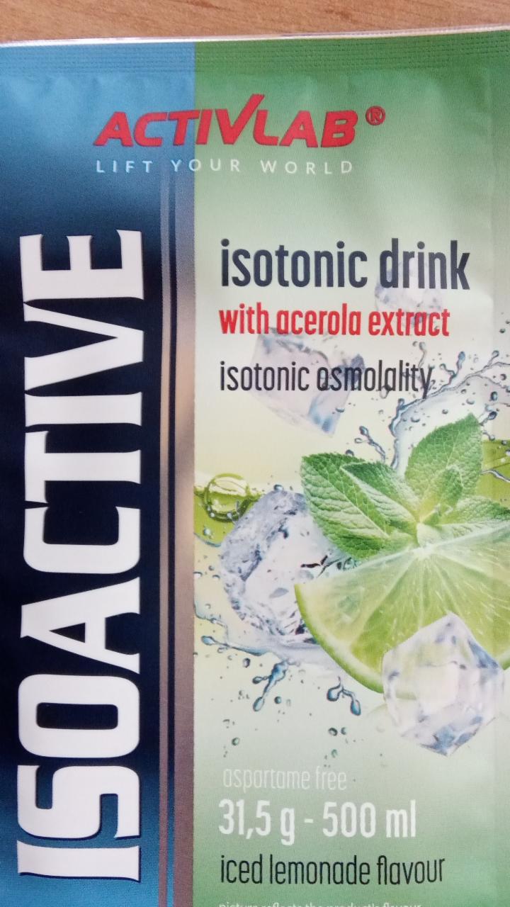 Fotografie - Isoactive Isotonic drink with acerola extract