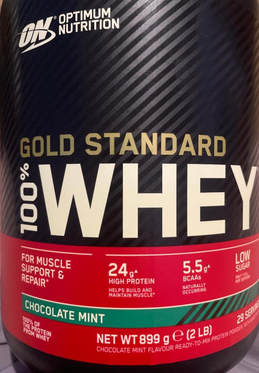 Fotografie - Gold Standard 100% Whey Chocolate Mint Optimum Nutrition