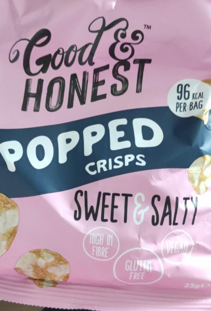 Fotografie - Popped Crisps Sweet & Salty Good & Honest