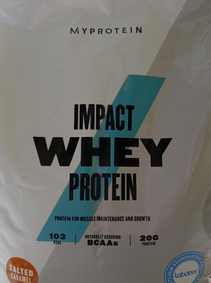 Fotografie - Impact Whey Protein Salted caramel MyProtein