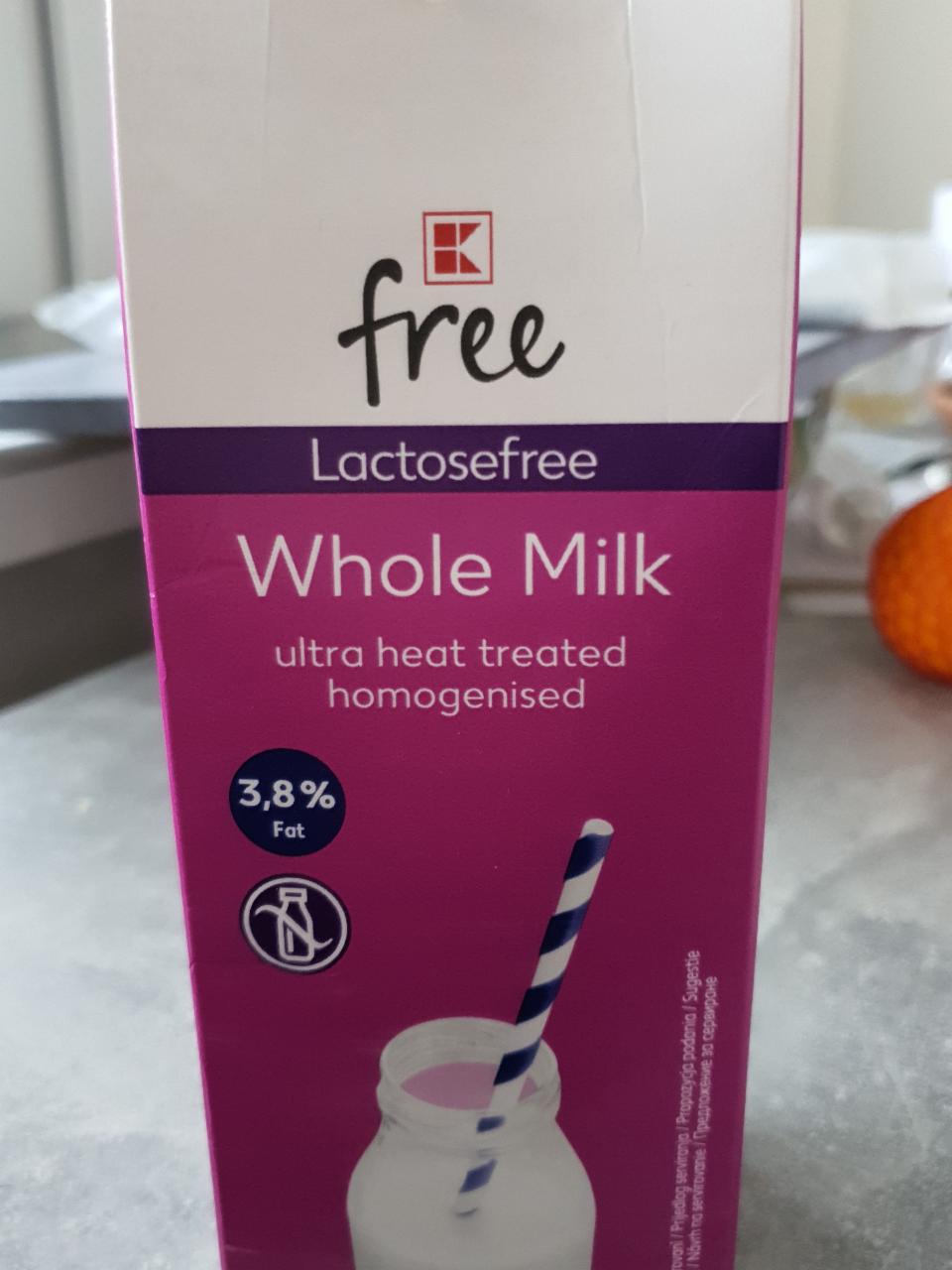 Fotografie - Lactosefree Whole Milk 3,8% K Free