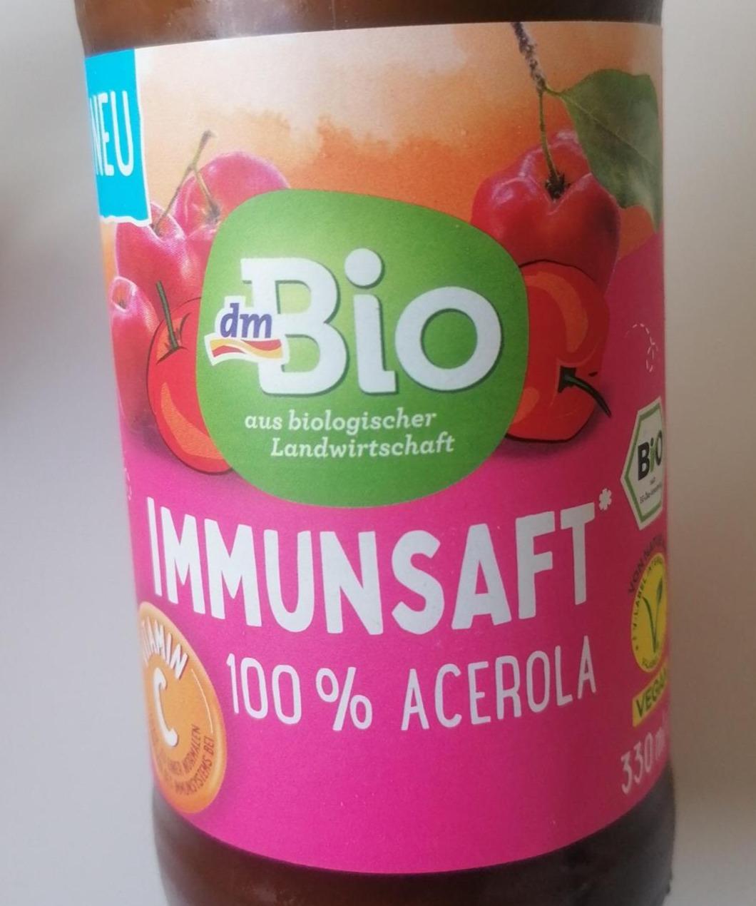 Fotografie - Immunsaft 100% Acerola dmBio