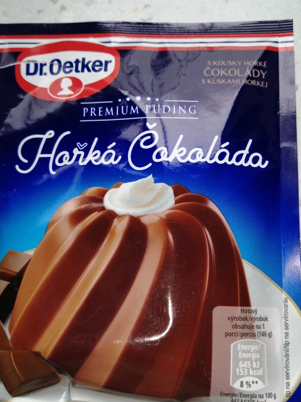 Fotografie - Premium puding Horká čokoláda Dr.Oetker