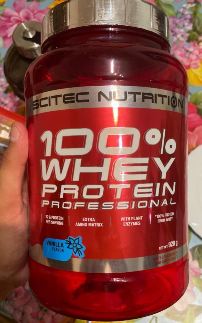 Fotografie - 100% Whey protein Vanilla Scitec Nutrition