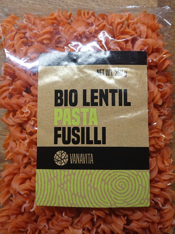 Fotografie - Bio Lentil Pasta Fusilli Vanavita