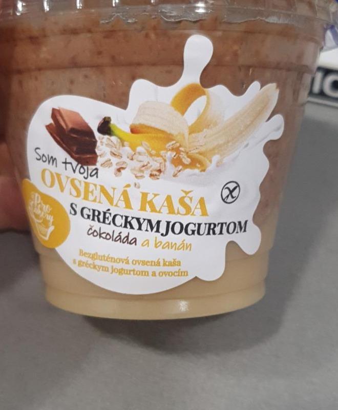 Fotografie - Ovsená kaša s gréckym jogurtom Čokoláda a banán Procakery