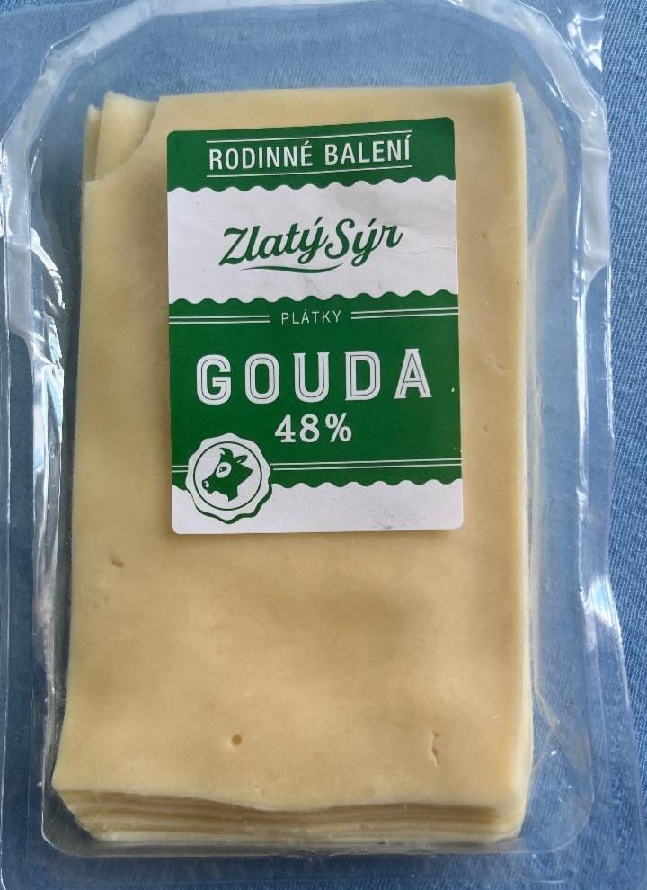 Fotografie - Gouda 48% Plátky Zlatý sýr