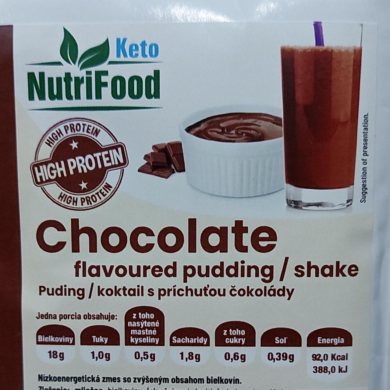 Fotografie - Chocolate flavoured pudding / shake NutriFood