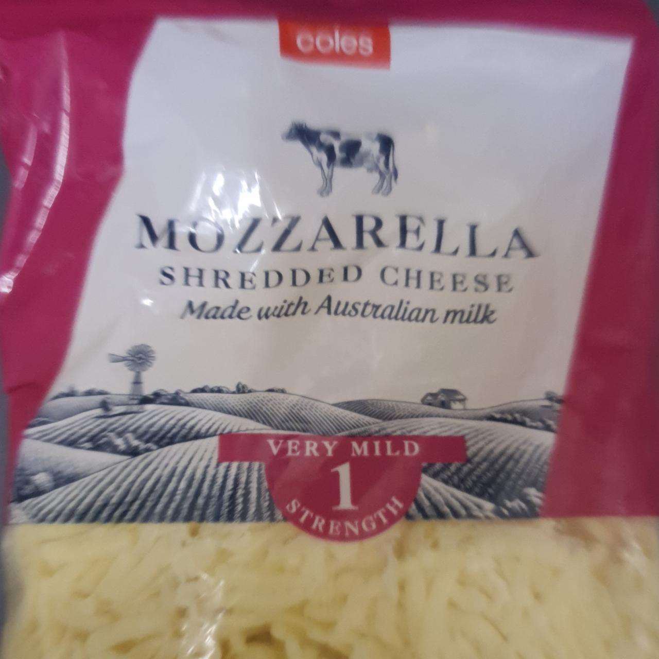 Fotografie - Mozzarella shredded cheese Coles