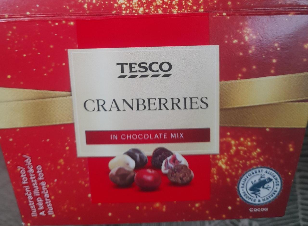 Fotografie - Cranberries in chocolate mix Tesco