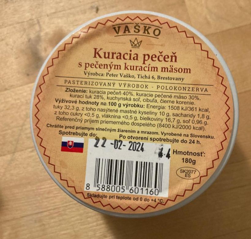 Fotografie - Kuracia pečeň s pečeným kuracím mäsom Vaško